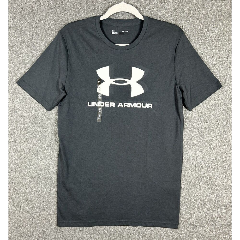 Under Armour NWT Sportstyle Logo Short Sleeve T-Shirt Size SM Gray